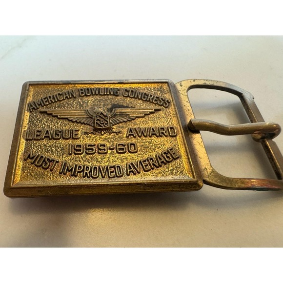 Other - Vintage ABC American Bowling Congress 1959-60 Most Improved Average Belt Buckle